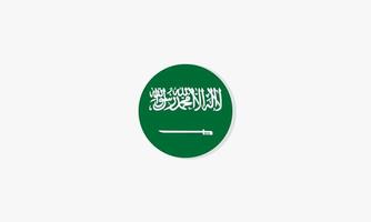 Saudiarabien cirkel flagga grafisk design vektor. vektor