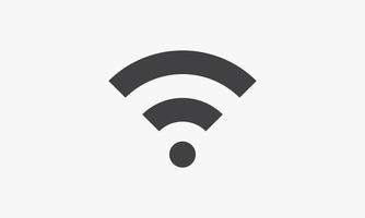 Einfache Wave-WLAN-Icon-Design-Vektor-Illustration. vektor