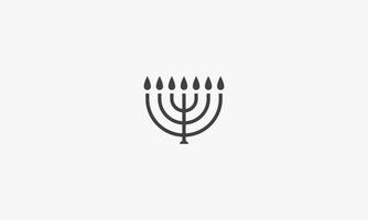 Hanukkah ikon. vektor illustration. isolerad på vit bakgrund.