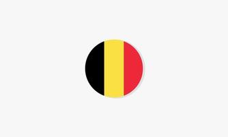 Belgien Kreis Flagge Grafikdesign Vektor. vektor
