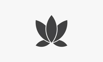 lotus vektorillustration på vit bakgrund. kreativ ikon. vektor