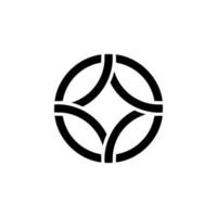 abstrakt cirkel logotyp design vektor