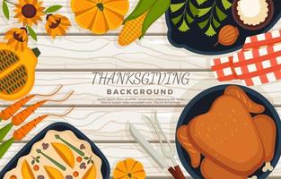 Thanksgiving-Dinner-Hintergrund vektor