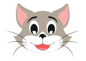 ikon av katt ansikte. djur. vektor kitty ansikte
