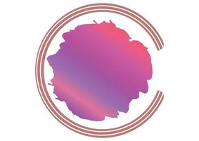 lila Farbverlauf Logo-Vorlage. Logo vektor