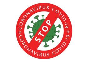 Stoppen Sie die Covid-19-Coronavirus-Pandemie. Impfung gegen das Coronavirus vektor