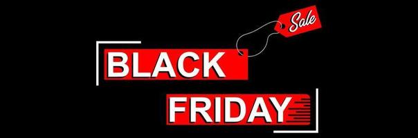 Black Friday Sale Banner im Querformat vektor