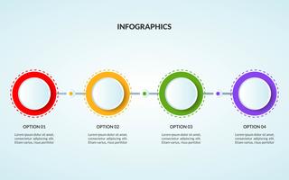 Infografisk mall för steg eller arbetsflödesdiagram som är lämpligt för användning i tidslinjen vektor
