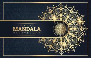 Luxus-Gold-Mandala-Hintergrund vektor