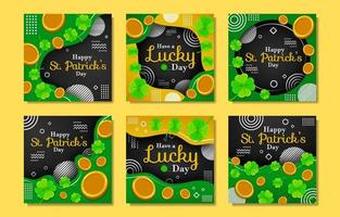 Social-Media-Beitrag zum St. Patrick's Day vektor