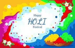 Holi Festival Hintergrund vektor
