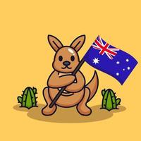 Unabhängigkeitstag in Australien vektor