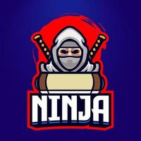 ninja esport logotyp vektor