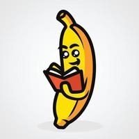 banan söt maskot vektorillustration vektor