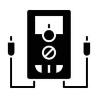 Multimeter-Glyphensymbol vektor