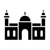 Symbol der Moschee-Glyphe vektor