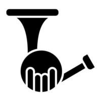 Horn-Glyphe-Symbol vektor