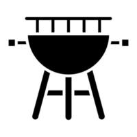 Grill-Glyphe-Symbol vektor