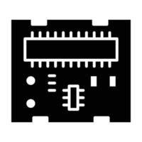 PCB-Glyphensymbol vektor