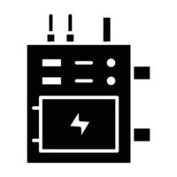 Glyphensymbol im Sicherungskasten vektor