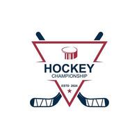 Eis Eishockey Logo, Emblem, Abzeichen, Etiketten und Design Elemente vektor