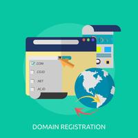 Domain Registration Konzeptionelle Darstellung vektor