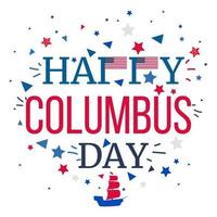 Happy Columbus Day Feier Banner vektor