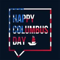 Happy Columbus Day Feier Banner vektor