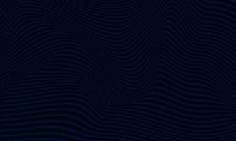 abstrakt randig bakgrund i svart och blått med vågiga linjer mönster. vektor
