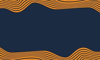 abstrakt randig bakgrund i blått och orange med vågiga linjer mönster. vektor