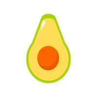 Avocado-Frucht-Vektor. Avocado-Symbol oder Clipart. vektor