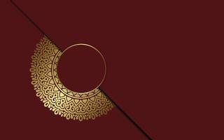 luxuriöser dekorativer Mandala-Hintergrund mit arabischem islamischem Ostmusterstil