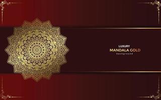 luxuriöser dekorativer Mandala-Hintergrund mit arabischem islamischem Ostmusterstil