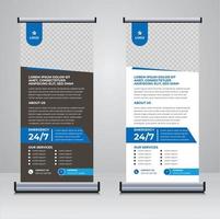 Corporate Medical Business Roll-Up-Banner-Design-Vorlage vektor