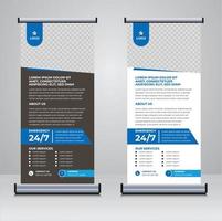 företags medicinska företag roll up banner designmall vektor
