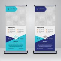 medicinsk enkel roll up banner designmall vektor