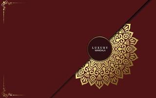 Mandala-Vorlage mit eleganten, klassischen Elementen. ideal für Einladung, Flyer, Menü, Broschüre, Hintergrund