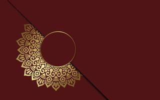Mandala-Vorlage mit eleganten, klassischen Elementen. ideal für Einladung, Flyer, Menü, Broschüre, Hintergrund
