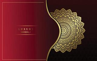 Mandala-Vorlage mit eleganten, klassischen Elementen. ideal für Einladung, Flyer, Menü, Broschüre, Hintergrund vektor