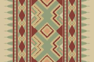 ikat damast- paisley broderi bakgrund. ikat mönster geometrisk etnisk orientalisk mönster traditionell.aztec stil abstrakt illustration.design för textur, tyg, kläder, inslagning, sarong. vektor