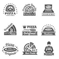 Pizzeria-Beschriftungssatz