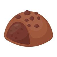Schokoladenbiss-Konzepte vektor