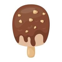 choklad popsicle koncept vektor