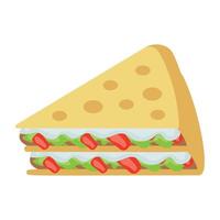 Käse-Sandwich-Konzepte vektor