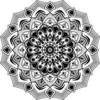 svart mandala för design vektor