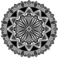 svart mandala för design vektor