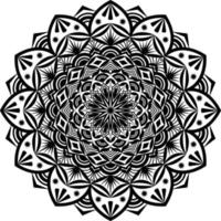 schwarzes Mandala für Design vektor