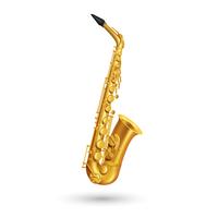 Gyllene saxofonillustrationen
