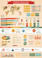 Geschäftsstrategie Infographik Set vektor