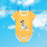 baby bodysuit bakgrund vektor